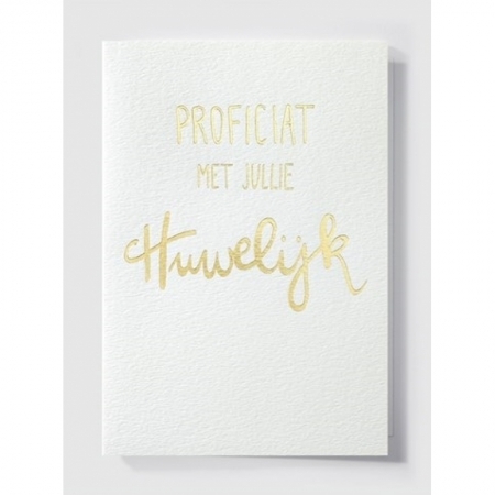 Proficiat met jullie huwelijk -
