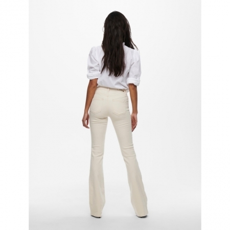 ONLBLUSH MID FLARED DNM DOT019 234755 Ecru