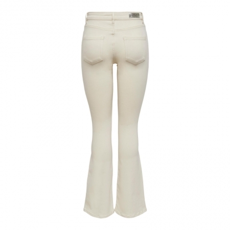ONLBLUSH MID FLARED DNM DOT019 234755 Ecru