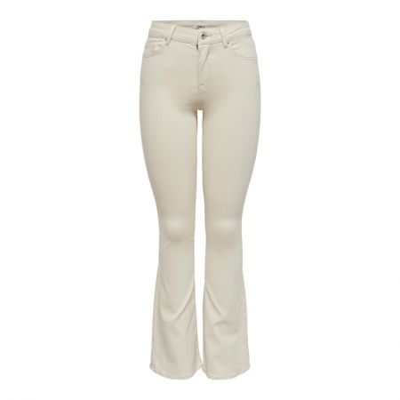ONLBLUSH MID FLARED DNM DOT019 234755 Ecru