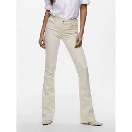 ONLBLUSH MID FLARED DNM DOT019 234755 Ecru