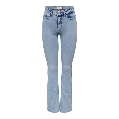 ONLBLUSH MID SK FLARED DNM TAI 177934 Light Bl