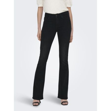 ONLBLUSH MID FLARED DNM TAI109 Washed Black