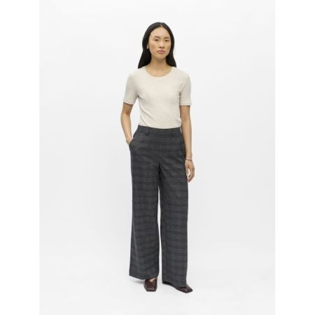 OBJLISA WIDE PANT AOP NOOS 179088048 Dark
