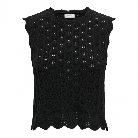 ONLLUNA LIFE SL O-NECK TANK NO 177911 Black