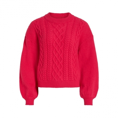 VICHINTI O-NECK CABLE KNIT TOP 292517 Love Pot