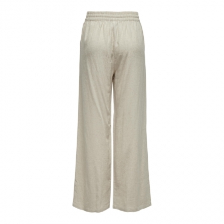 JDYSAY LINEN HW WIDE PANT WVN 177935001 Oatme