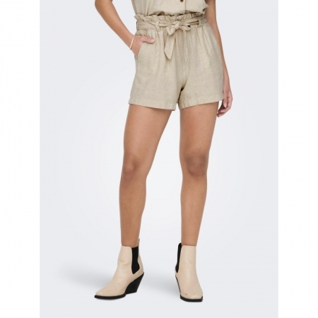 JDYSAY MW LINEN SHORTS WVN NOO 177935001 Oatme