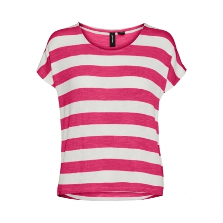 VMWIDE STRIPE SL TOP GA JRS 218070021 Raspb