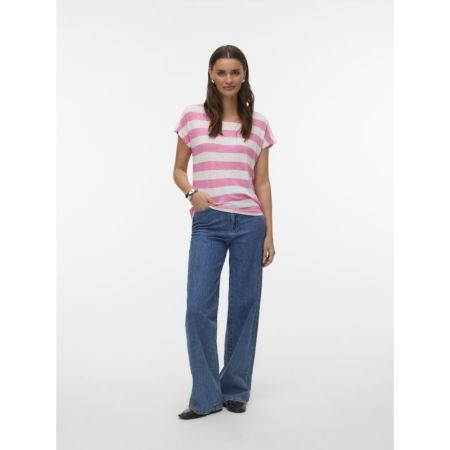 VMWIDE STRIPE SL TOP GA JRS 294297021 Pink