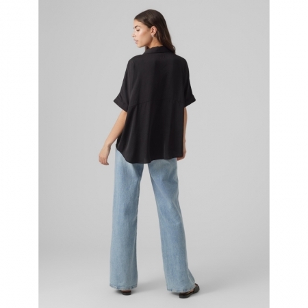 VMKATRINE SS OVERSIZED SHIRT W 177868 Black
