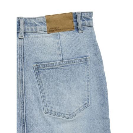 VMVERI HR CALF DENIM SKIRT GA 178000 Light Bl