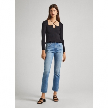 STRAIGHT JEANS HW LIGHT USED 000 INDIGO