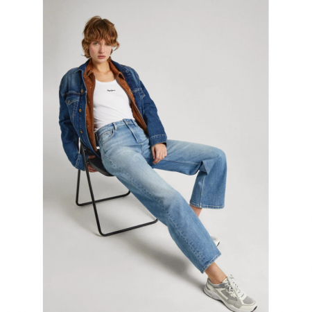 WIDE LEG JEANS UHW LIGHT USED 000 INDIGO