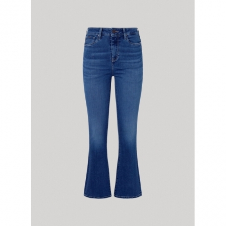 SKINNY FIT FLARE UHW MEDIUM US 000 INDIGO