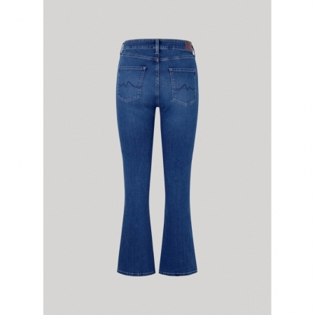 SKINNY FIT FLARE UHW MEDIUM US 000 INDIGO