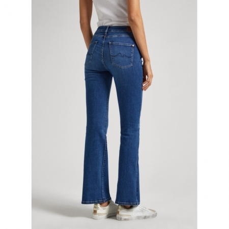 SKINNY FIT FLARE UHW MEDIUM US 000 INDIGO
