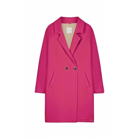 DOUBLE BREASTED COAT FUCHSIA