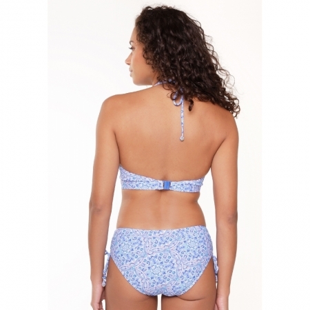 PADDED TRIANGLE BIKINI 155 BLUE PAISLEY PRINT