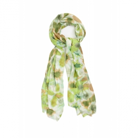 TIE DYE FLOWERS GREEN