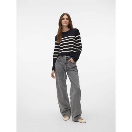 VMSABA PLAIN LS O-NECK PULLOVE 177868002 Black