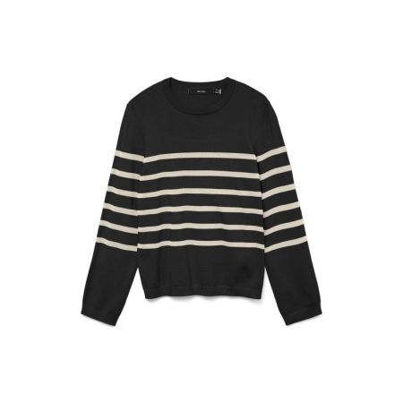 VMSABA PLAIN LS O-NECK PULLOVE 177868002 Black