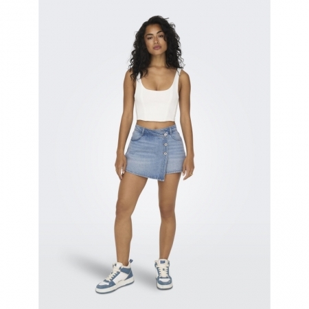 ONLLESLY REG LB DNM SKORT BJ N 177934 Light Bl