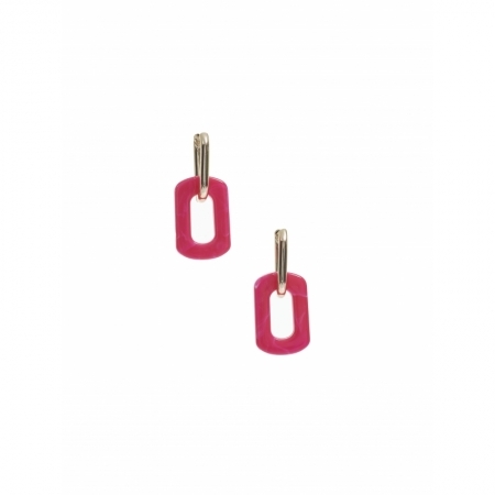 METALLIC SQUARE WITH RECTANGUL FUCHSIA