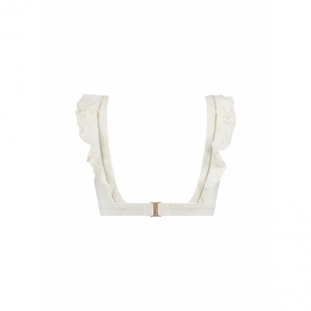 PADDED TOP 82 WHITE EMBROIDERY