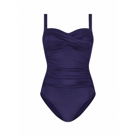 PADDED SWIMSUIT 630 SATIN NAVY