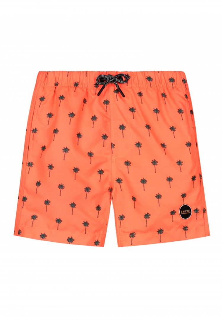 SWIM SHORTS SHIWI SCRATCH PALM 208 NEON ORANGE