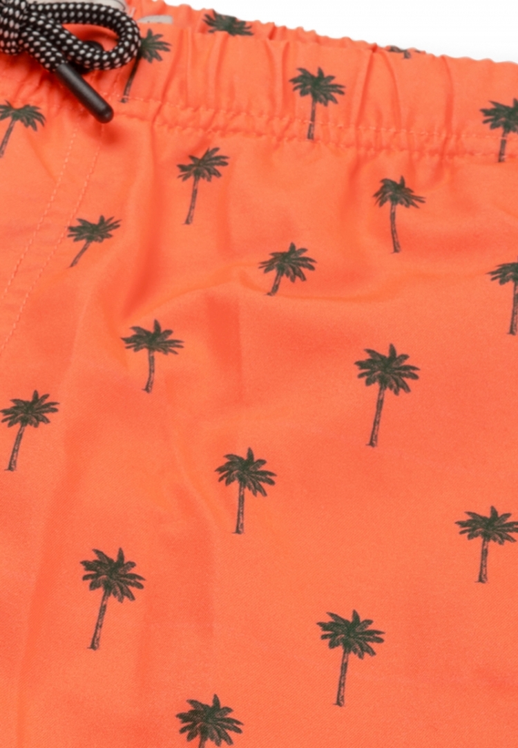 SWIM SHORTS SHIWI SCRATCH PALM 208 NEON ORANGE