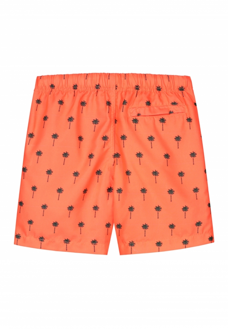 SWIM SHORTS SHIWI SCRATCH PALM 208 NEON ORANGE