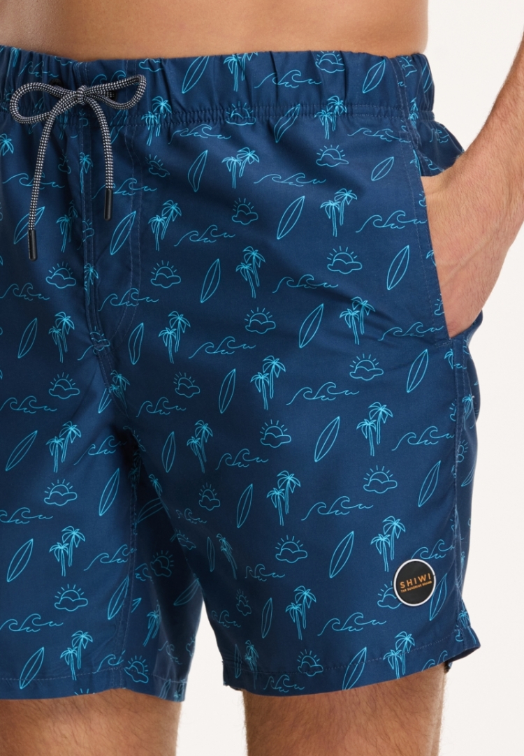 SWIM SHORTS SUMMER SURF 650 ROYAL BLUE