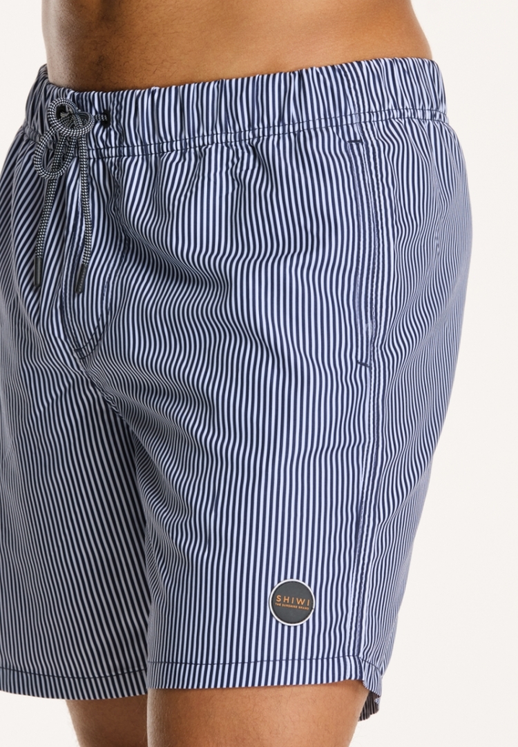 SWIM SHORTS SKINNY STRIPE 604 DARK NAVY