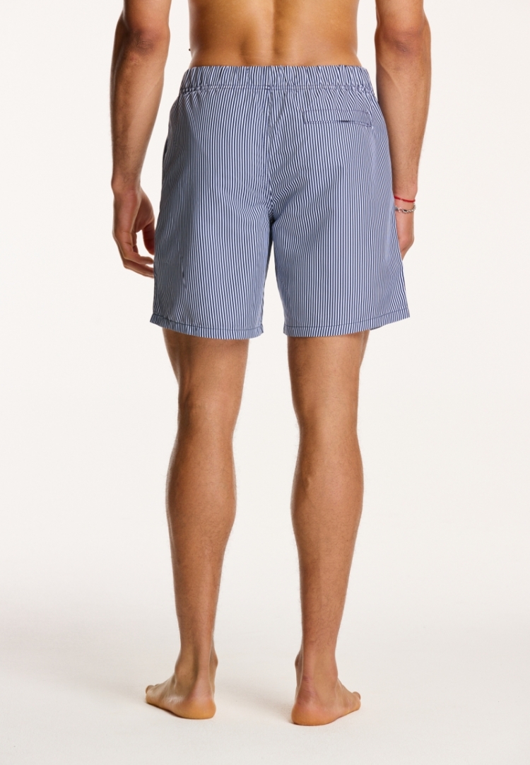 SWIM SHORTS SKINNY STRIPE 604 DARK NAVY