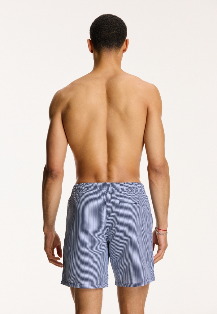 SWIM SHORTS SKINNY STRIPE 604 DARK NAVY