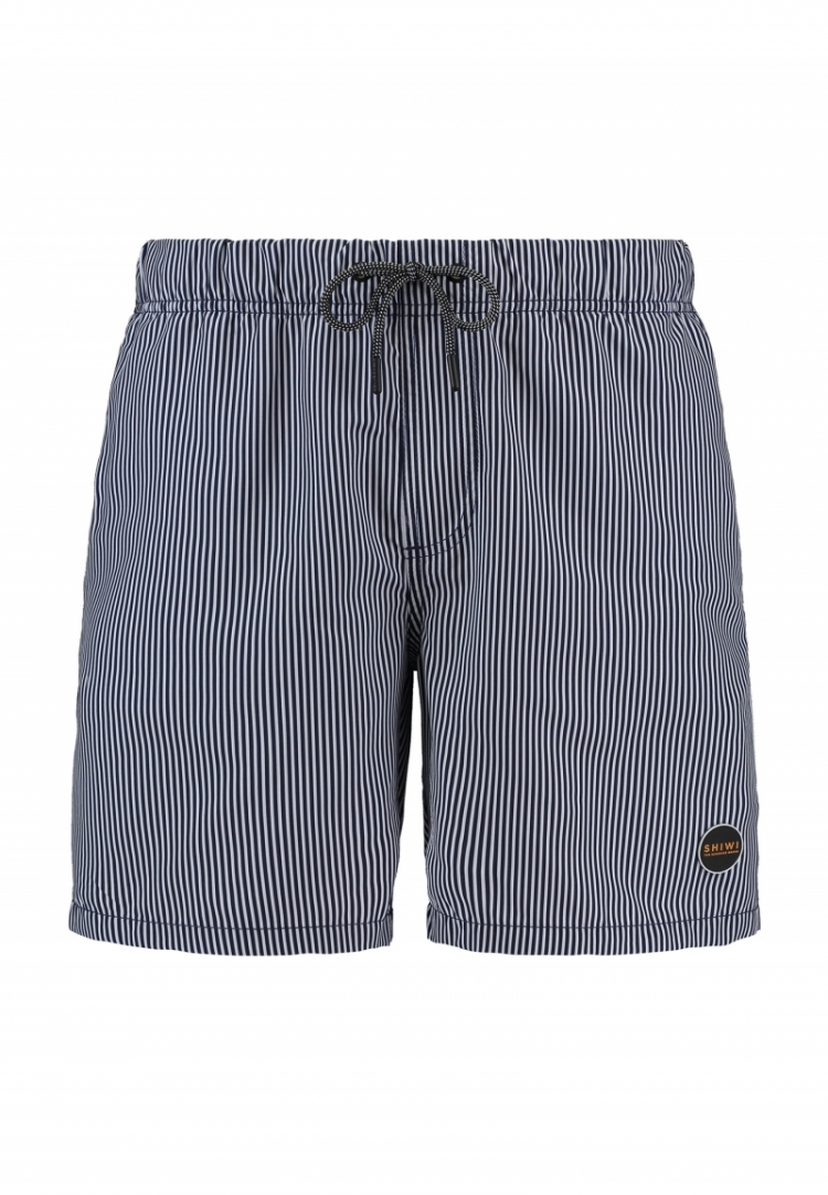 SWIM SHORTS SKINNY STRIPE 604 DARK NAVY