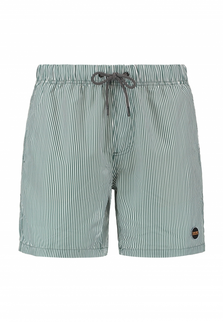 SWIM SHORTS SKINNY STRIPE 764 CILANTRO GREEN