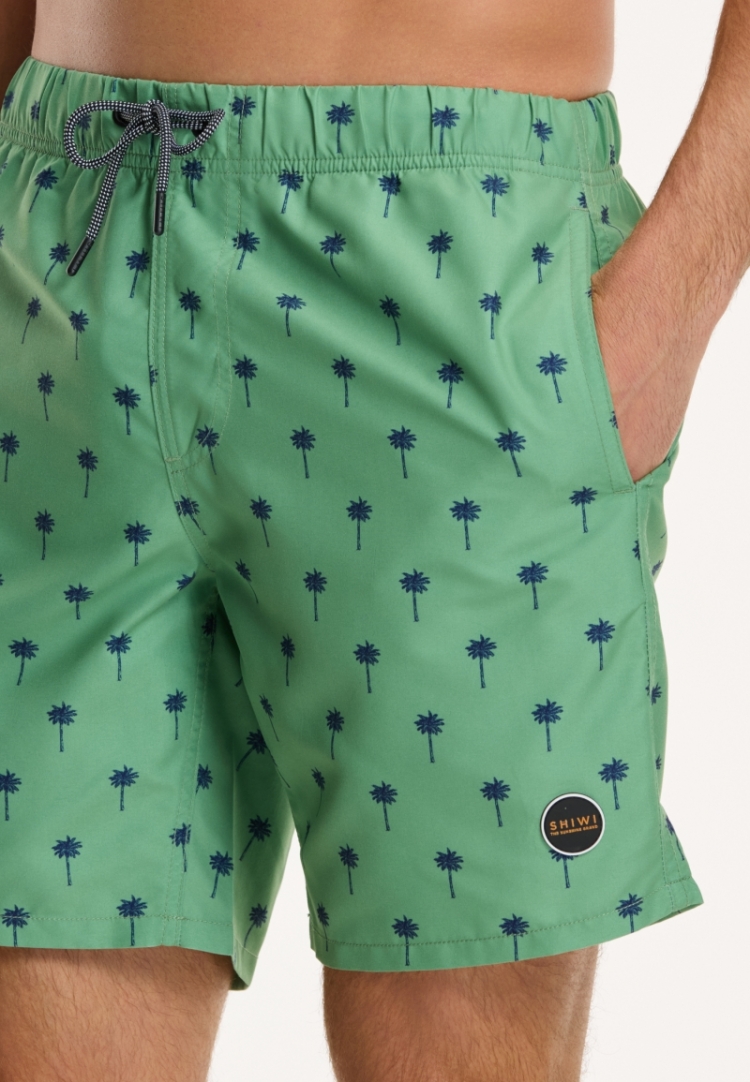 SWIM SHORTS SHIWI SCRATCH PALM 710 SAGE GREEN