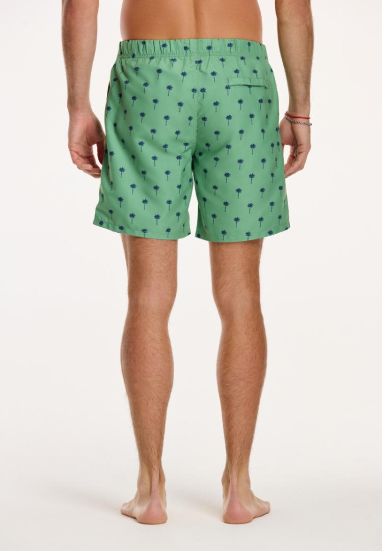 SWIM SHORTS SHIWI SCRATCH PALM 710 SAGE GREEN