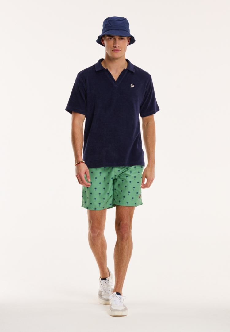 SWIM SHORTS SHIWI SCRATCH PALM 710 SAGE GREEN