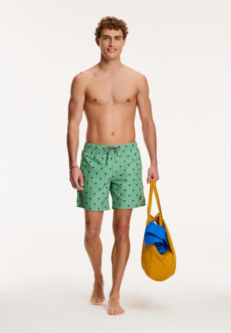 SWIM SHORTS SHIWI SCRATCH PALM 710 SAGE GREEN