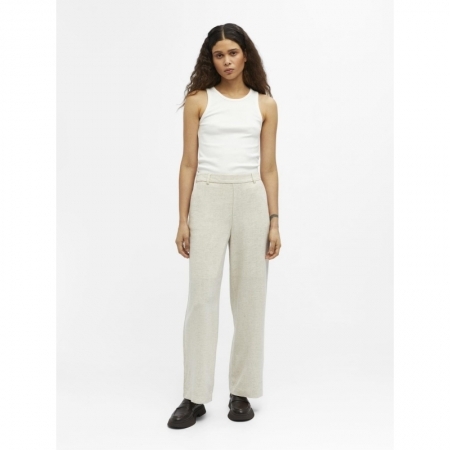 OBJSANNE ALINE WIDE PANT NOOS 183539 Sandshel