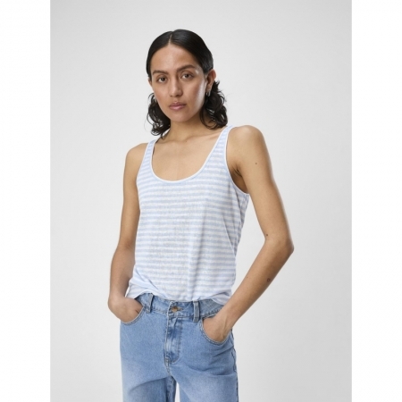 OBJTESSI SLUB LO STRAP TOP DIV 178031001 White