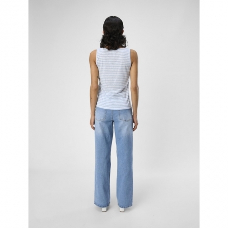OBJTESSI SLUB LO STRAP TOP DIV 178031001 White