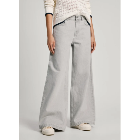 WIDE LEG JEANS MW CLOUD 10OZ 000 DENIM