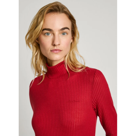 FLORY OPEN RIB 286 BURNT RED