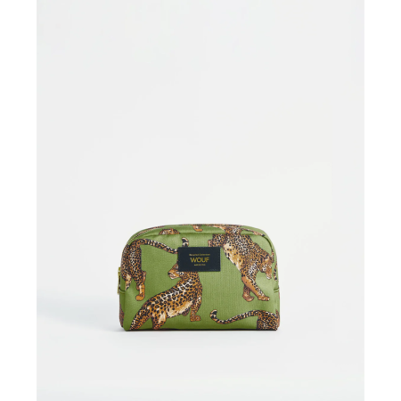 Olive Leopard Toiletry Bag multi