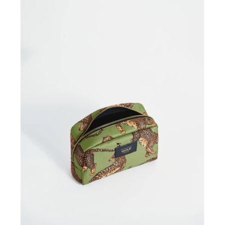 Olive Leopard Toiletry Bag multi